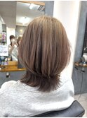 アンブレラカラーで魅せるミディアムボブ