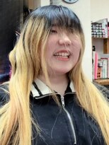 ヨシユキコンディショニング 縮毛矯正+髪質改善+ダブルカラー(ブルーアッシュ)