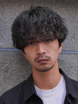 フィフス 大分(fifth) 大分シャドウパーマメンズカットラウンドマッシュツーブロック