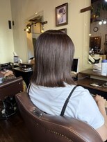 美容室 ブラウン(Brown) ブリーチなしグレージュカラーで夏も涼しげに