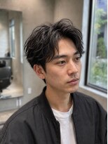 コタ 水戸(COHTA) メンズセンターパート×ニュアンスパーマ