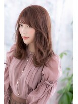 ミック ヘアアンドビューティー 大山店(miq  Hair&Beauty) メンズウケ間違いナシ！斜めバング外国人風ラブロング