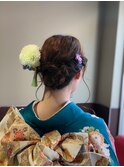 ヘアセット/ヘアアレンジ/ロープ編み/成人式/10代20代