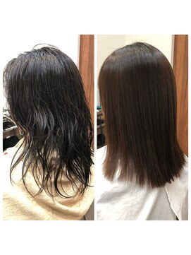ヘアーグラン(Hair Gran.) 縮毛矯正施術例