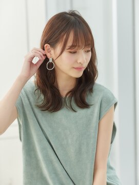 ミチオ ノザワ ヘアサロン ギンザ(Michio Nozawa HAIR SALON Ginza) 外ハネ/くびれ/ブラウン/大人かわいい/ひし形/上品/20代30代40代
