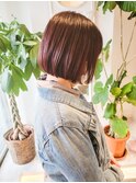 20代30代40代/ワンレンボブカット/暖色系カラー