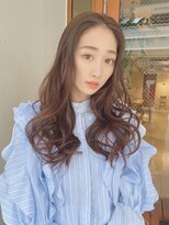 ルービック 梅田茶屋町(Rubik)&nbsp;くびれカール×サイドバング　ラフウェーブ　ショコラベージュ