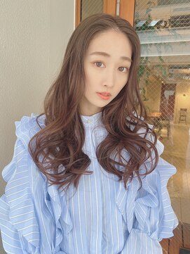 ルービック 梅田茶屋町(Rubik) くびれカール×サイドバング ラフウェーブ ショコラベージュ