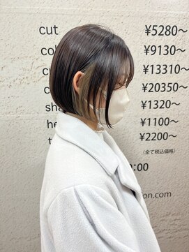 モリオ フロム ロンドン サッポロファクトリー店(morio FROM LONDON) 【morio】札幌ボブ ぱつっと前下がりツヤボブ