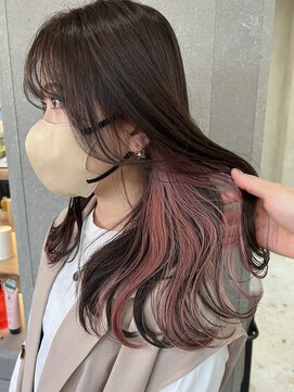 ロンド 表参道店(Lond) ミルクティーベージュ/インナーカラー/フェイスフレーミング