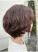 大人ショートボブパーマ20代30代40代50代