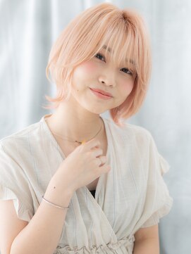 ドクターズ サロン ラブ(Dr's Salon LAB) キュートなホワイトピンクくびれウルフヘアe古河10代20代30代