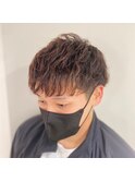 ポイントパーマで楽にセットスタイルノーセットマッシュ