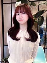 ロンド ブランシュ 錦糸町北口(Lond blanche)&nbsp;レッドブラウンカラー　韓国ウェーブヘア