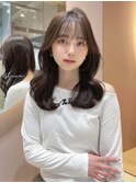 □ 韓国大宮顔周りレイヤーカットヨシンモリくびれヘア
