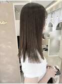 髪質改善ストレート×オリーブブラウン