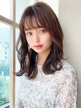 アフロート エル 錦糸町(AFLOAT L) 韓国/小顔/レイヤー/前髪あり/20代30代/ネビージュ