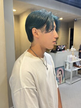 ヘアー アイス ルーチェ(HAIR ICI LUCE) ケアブリーチ/グリーンカラー/メンズカット/大野