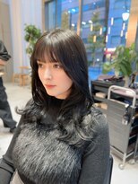 ガリカ 横浜(Gallica) ブリーチなしダブルカラー色素薄めオリーブグレージュカラー