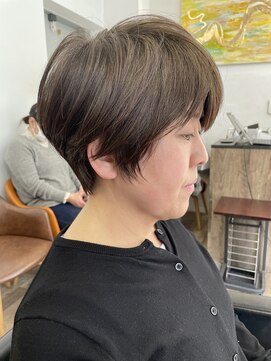 ハーツ(Heart's) 白髪ぼかし/イメチェンヘアスタイル/前髪カタログ/ショートボブ