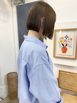 イコ 表参道原宿(ico) オリーブベージュ ブリーチなし ミニボブ