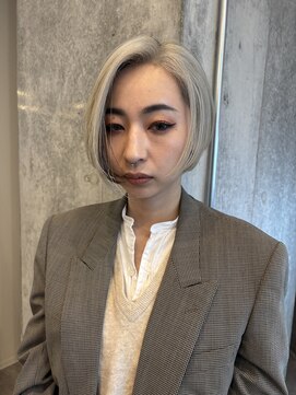 イミ(imi) 大人ボブ/ストレート/グレージュカラー/前髪/髪質改善[登戸]