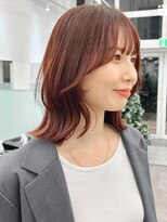 ニトバイアンキシム(nit by ahnkism)&nbsp;韓国ヘア顔まわりカットミディアムレイヤー堀江