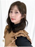 【F】ニュアンスかわいいゆるふわヘア透明感カラー