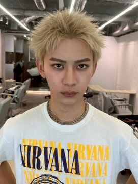 ハニーシブヤ(HONEY shibuya) 抜きっぱなしブロンド/スパイキーショート/ツーブロック2