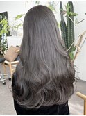 ☆透明感スモーキグレージュ髪質改善レイヤーカットブリーチなし