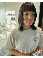 スノッブエモア(SNOB emoi)&nbsp;ミディアムレイヤーカット顔周りレイヤーウルフハッシュカット