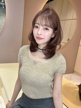 グロー 大宮(GLROW) ▲レイヤーカット顔まわり前髪矯正オリーブベージュharuhi