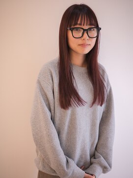 ハルフウェイ(haLfway) ピンクベージュロング