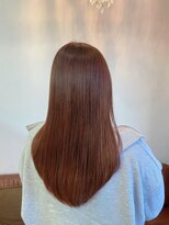 glow up by24 忠岡 艶感ナチュラルブラウンの上品ストレート