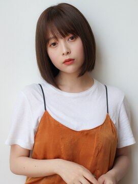 ヴィヴィ(VIVIE) 大人ガーリー似合わせカットダークアッシュグレー小顔ミニボブ