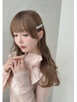 カシュカシュ 表参道(cache cache)&nbsp;可愛くて上品なヘア/重めぱっつん/おくれ毛/サイドバング/前髪