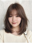 ミディアムヘア/レイヤーカット/ 上品くびれ30代40代50代表参道
