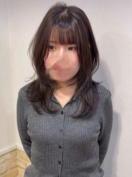 カミケン 黒岩店 kamiken・ ふんわり動きのあるミディアムレイヤー【カミケン黒岩店/福島】