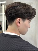 メンズセンターパート/ニュアンスパーマ/フェザーパーマ