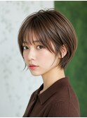 ショートボブ髪型20代30代40代50代前髪あり前髪なし面長丸顔蕨