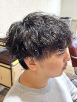 ネオリーブサイン 大森店(Neolive sign) 波巻きパーマ メンズ 前下がりマッシュ 【大森】
