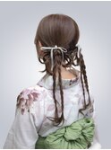 ヘアセット/ヘアアレンジ/ヘアメイク/ヘアメ/リボンヘアアレンジ