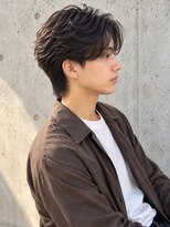 ルシードスタイル ラルーチェ(LUCIDO STYLE La Luce)&nbsp;マッシュパーマ×ツーブロック×黒髪