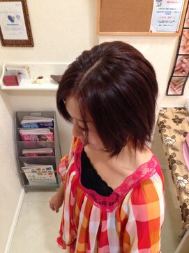 スリーピース(THREE PIECE) 20代30代40代/大人可愛いレイヤーミディアム/ボブ/バイオレット