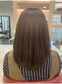 ウォームブラウン/アッシュベージュ/ミディアム/20代30代40代