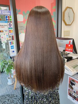 美容室 ケン(KEN) ≪20代≫存在感のある美髪ストレートロング。髪質改善