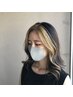【流行中の韓国風カラー】顔周りカット+フェイスフレーミングカラー　7900
