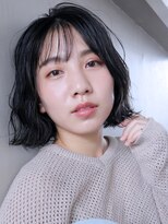 アイティー バイ アルバム 浦和店(IT by ALBUM)&nbsp;外ハネボブ_ココアブラウンフリンジウェーブセシルカット_47391