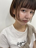 エフ ヘアーアンドリラクゼーション(F. hair & relaxation) 【F.】梅田・茶屋町・中崎町ぱつっとボブワイドバング