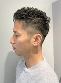 ツーブロック アップバング